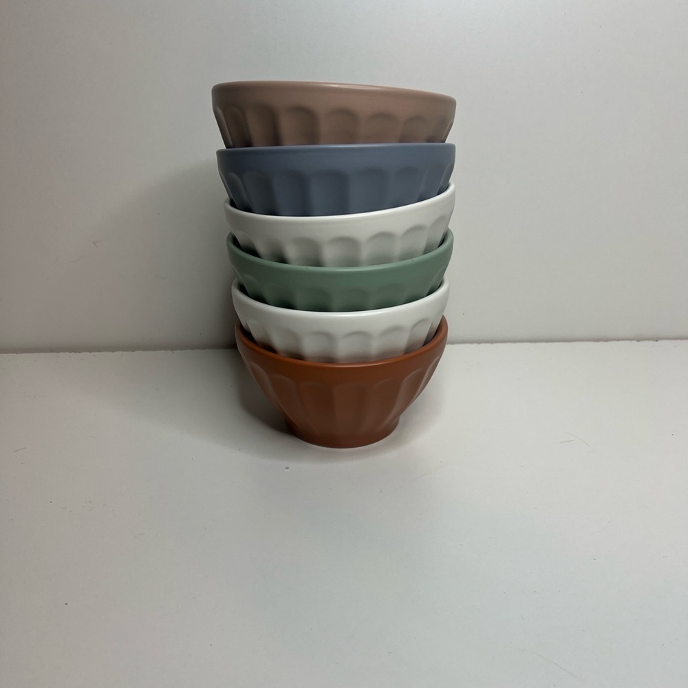 Anthropologie Amelie assorted matte stoneware bowls